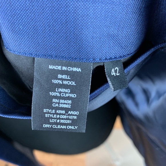 Theory Kris Illuminati Blue Suit Jacket - Picture 7 of 8